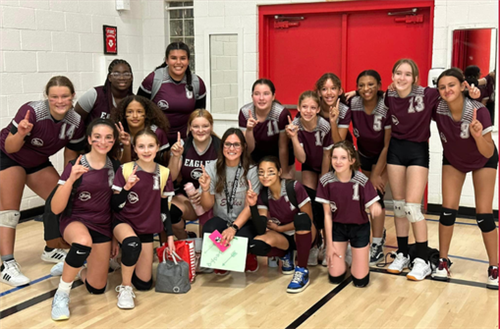 2022 Middle School 7th grade Girls Volleyball Champions